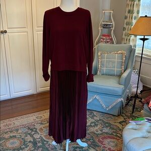 Gibson Latimer Burgundy Maxi Dress